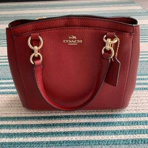 Coach Red Leather Bag